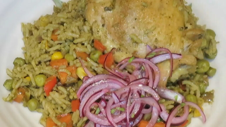 Authentic Peruvian Cilantro Chicken Rice (Arroz con Pollo) The Ultimate Comfort Food