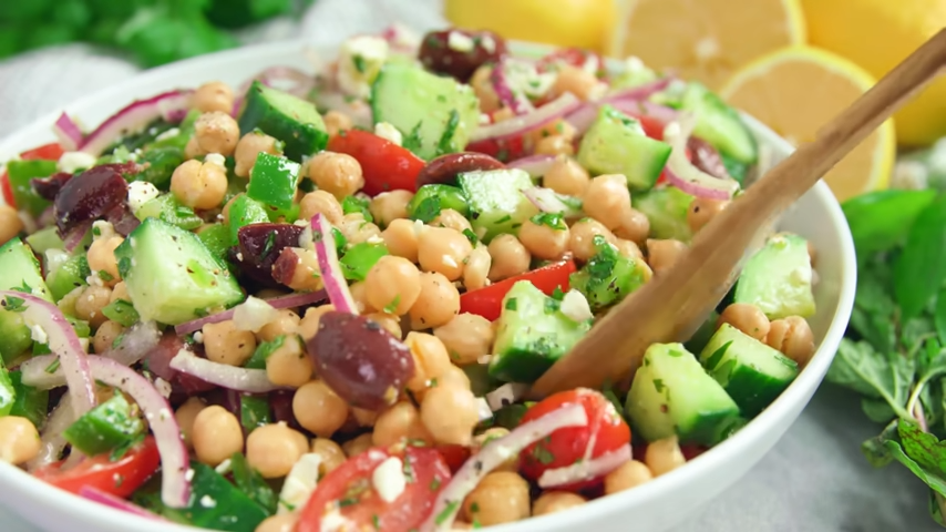 Vibrant Garbanzo Bean Salad (Ensalada de Garbanzos) Easy Cuban Recipes at Home